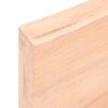 vidaXL bordplade 120x50x(2-6)cm naturlig kant ubehandlet massivt tr&aelig;