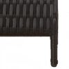 vidaXL rumdeler 4 paneler polyrattan sort