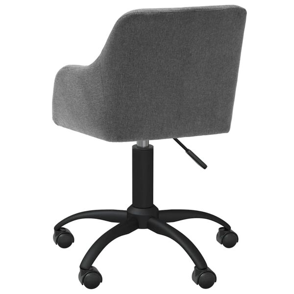 vidaXL drejelige spisebordsstole 4 stk. stof lysegr&aring;