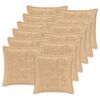 vidaXL Pudebetr&aelig;k 12 stk. HOUTEN Cremefarvet 40 x 40 cm