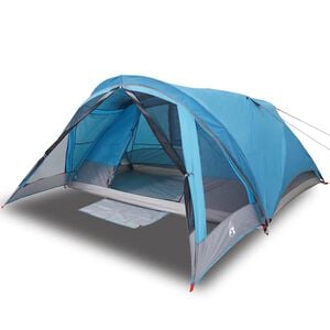 vidaXL 4-personers campingtelt vandt&aelig;t bl&aring;