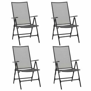 vidaXL Klapstole i mesh, 4 stk., st&aring;l, antracit