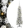vidaXL Kunstigt juletr&aelig; Hvid 120 cm PVC og metal og plast