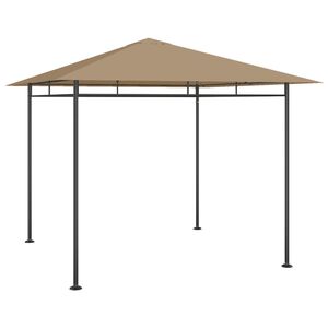 vidaXL pavillon 3x3x2,7 m 180 g/m&sup2; gr&aring;brun
