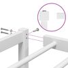 vidaXL sengeramme 150x200 cm metal hvid