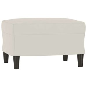 vidaXL b&aelig;nk 70x35x41 cm velour cremefarvet