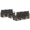 vidaXL Havesofa S&aelig;t 7 stk. Gr&aring; polyrattan