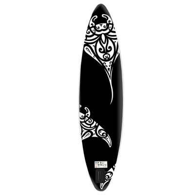 vidaXL oppusteligt paddleboardsæt 320x76x15 cm sort