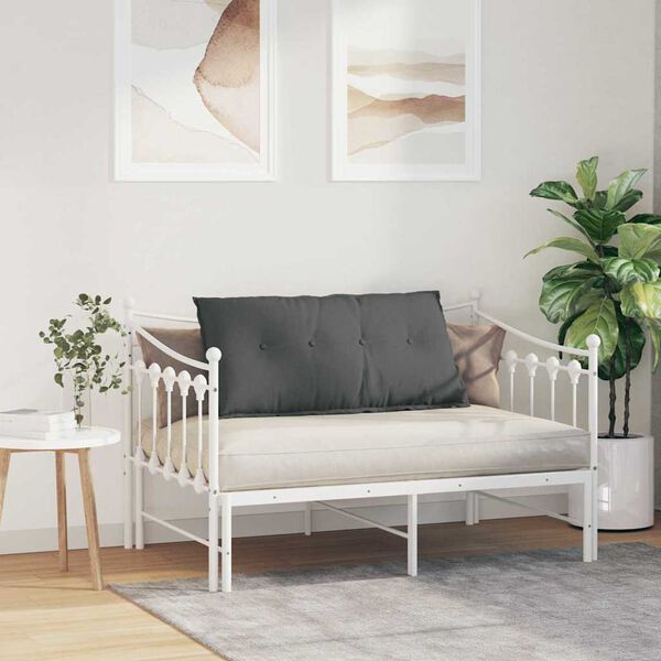 vidaXL Rygpude M&oslash;rkegr&aring; 100 x 19 x 50 cm Stof