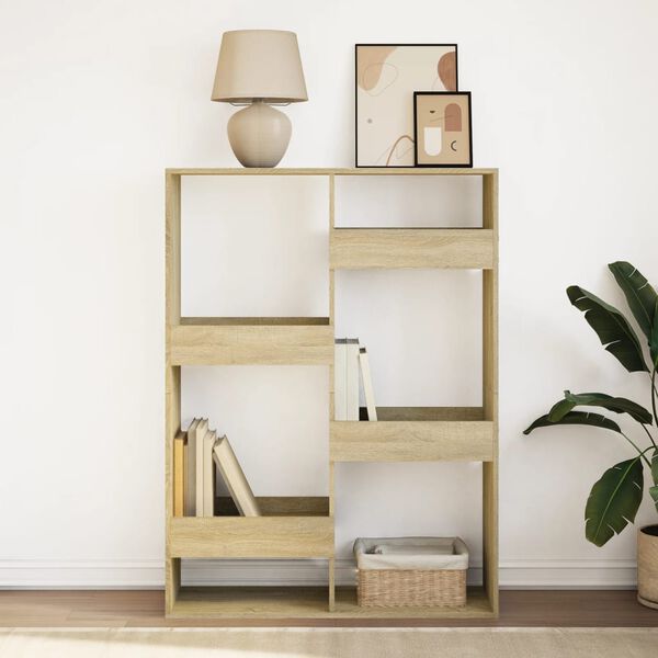 vidaXL bogreol 100x33x135 cm konstrueret tr&aelig; sonoma-eg