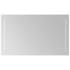 vidaXL badev&aelig;relsesspejl med LED-lys 30x50 cm