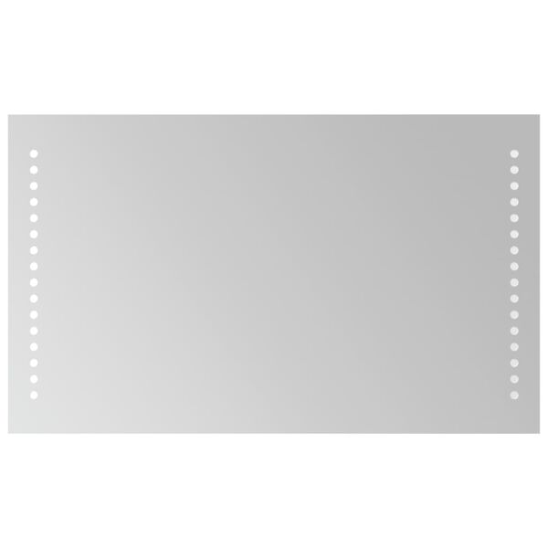 vidaXL badev&aelig;relsesspejl med LED-lys 30x50 cm