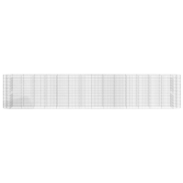 vidaXL gabion-højbed 540x50x100 cm galvaniseret jern