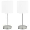 vidaXL bordlamper 2 stk. touch-knap E14 hvid