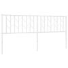 vidaXL udskiftningsgavl 180 cm metal hvid