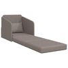 vidaXL Sovesofa 60cm Gr&aring;brun Stof
