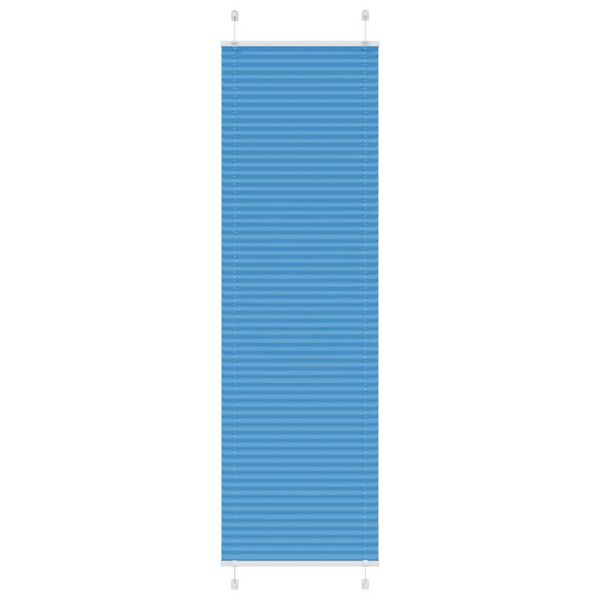 vidaXL Pliss&eacute;gardin Bl&aring; 65x200 cm Stofbredde 64,4 cm Polyester