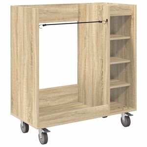 vidaXL Golf Skab med hjul Ensfarvet Sonoma eg 90 x 45 x 98 cm