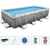 Bestway Power Steel swimmingpool 488x244x122 cm rektangul&aelig;r