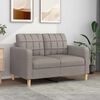 vidaXL 2-personers sofa 120 cm stof gr&aring;brun