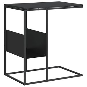 vidaXL sidebord 55x36x59,5 cm konstrueret tr&aelig; sort