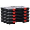 vidaXL sortimentbokse 5 stk. 40x30x5 cm polypropylen