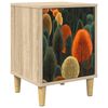 vidaXL Natskab ZAANDAM Sonoma-eg 36 x 33 x 50 cm Konstrueret tr&aelig;