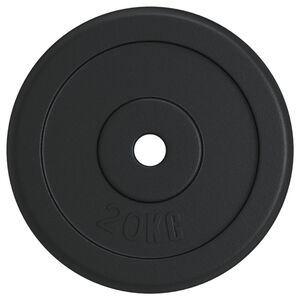 vidaXL v&aelig;gtskive 20 kg st&oslash;bejern