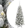 vidaXL Kunstigt juletr&aelig; Hvid 120 cm PVC og plastik og st&aring;l og PE