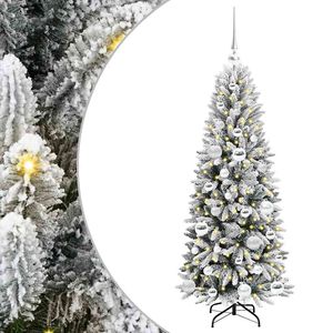 vidaXL Kunstigt juletr&aelig; Hvid 120 cm PVC og plastik og st&aring;l og PE