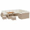 vidaXL Havesofa S&aelig;t 12 stk. Beige polyrattan