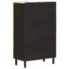 vidaXL Highboard Hvid Vask Finish 60 x 33 x 100 cm Massivt mangotr&aelig;