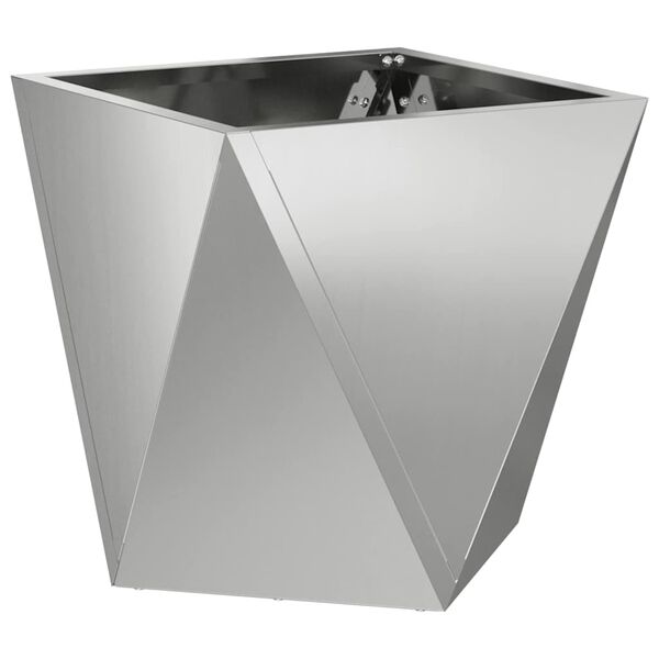 vidaXL Plantekasse Sølv 30 x 30 x 30 cm Galvaniseret stål