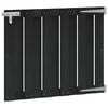 vidaXL Haveport 100 x 80 cm WPC og Aluminium Sort