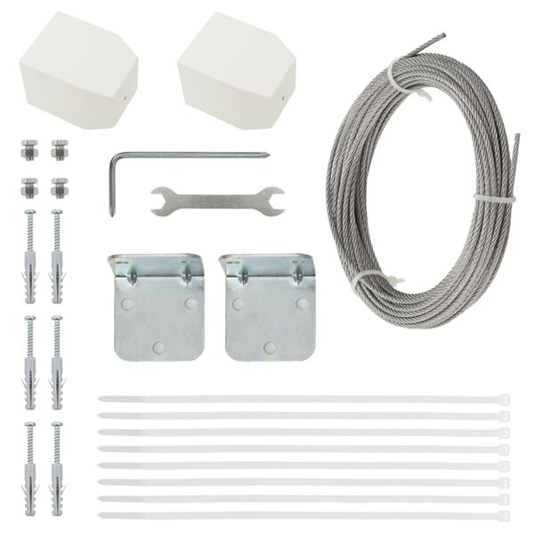 vidaXL altanafsk&aelig;rmning 140x240 cm oxfordstof r&oslash;d