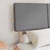 vidaXL Sengestel med Polstret Hovedgavl Lysegr&aring; 120 x 200 cm