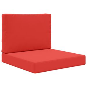 vidaXL Udend&oslash;rs Sofa Pude 2 pcs R&oslash;d Polyester