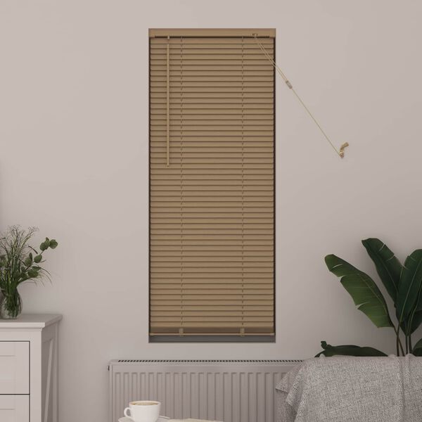 vidaXL Persienner Indstillelig Lys Brun med M&oslash;nster 150 x 40 cm PVC