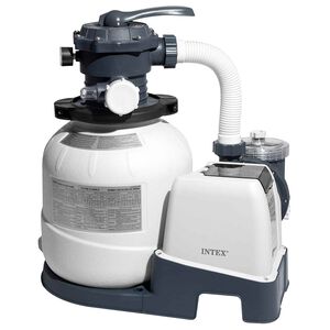 INTEX Sandfilterpumpe med WiFi Hvid og sort 13.83 PVC