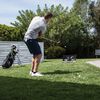 SKLZ chipping-net til golf Quickster sort og hvid