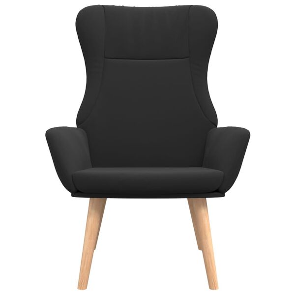 vidaXL lænestol stof sort