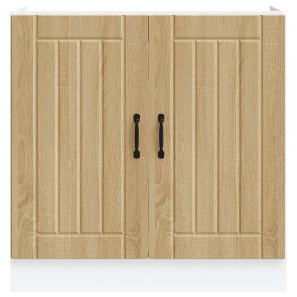 vidaXL underskab til vask Lucca konstrueret træ sonoma-eg