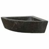 vidaXL Vask Gr&aring; (38-45) x (38-45) x 12 cm Flodsten