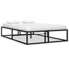 vidaXL sengestel 120x200 cm metal sort