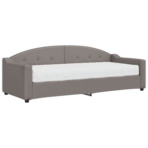 vidaXL daybed med madras 80x200 cm stof gr&aring;brun