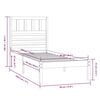 vidaXL sengeramme 90x190 cm massivt fyrretræ