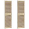 vidaXL Skabsd&oslash;r 2 pcs Naturfarvet 170 x 2,1 x 49,5 cm Massiv fyrretr&aelig;