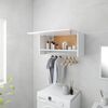 vidaXL garderobe 70x32,5x35 cm konstrueret tr&aelig; hvid