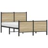 vidaXL sengeramme uden madras 120x190 cm metal sonoma-eg