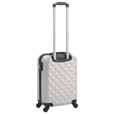 vidaXL hardcase-kuffert ABS sølvfarvet